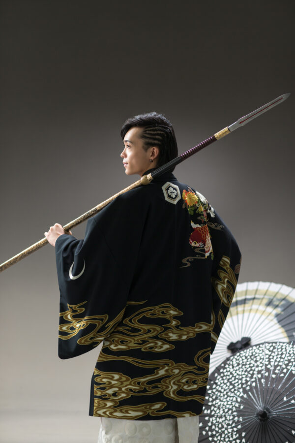 成人男 和装